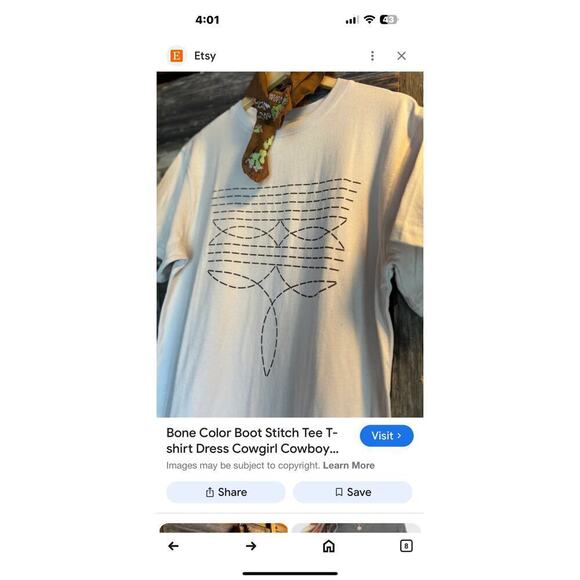 Foryeri cowboy western T shirt dress L - Picture 6 of 9